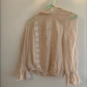 Free People Victorian style top